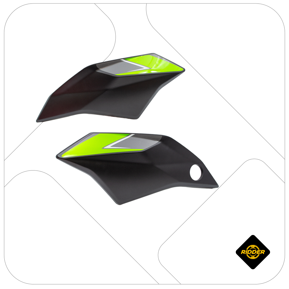COMPLEMENTO EXTERIOR DE TAPA DE TANQUE PRO5 NEGRO/VERDE