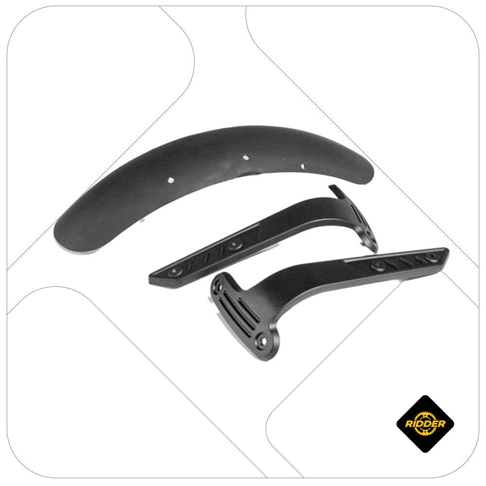 GUARDAFANGO DELANTERO CON BASE SCRAMBLER NEGRO