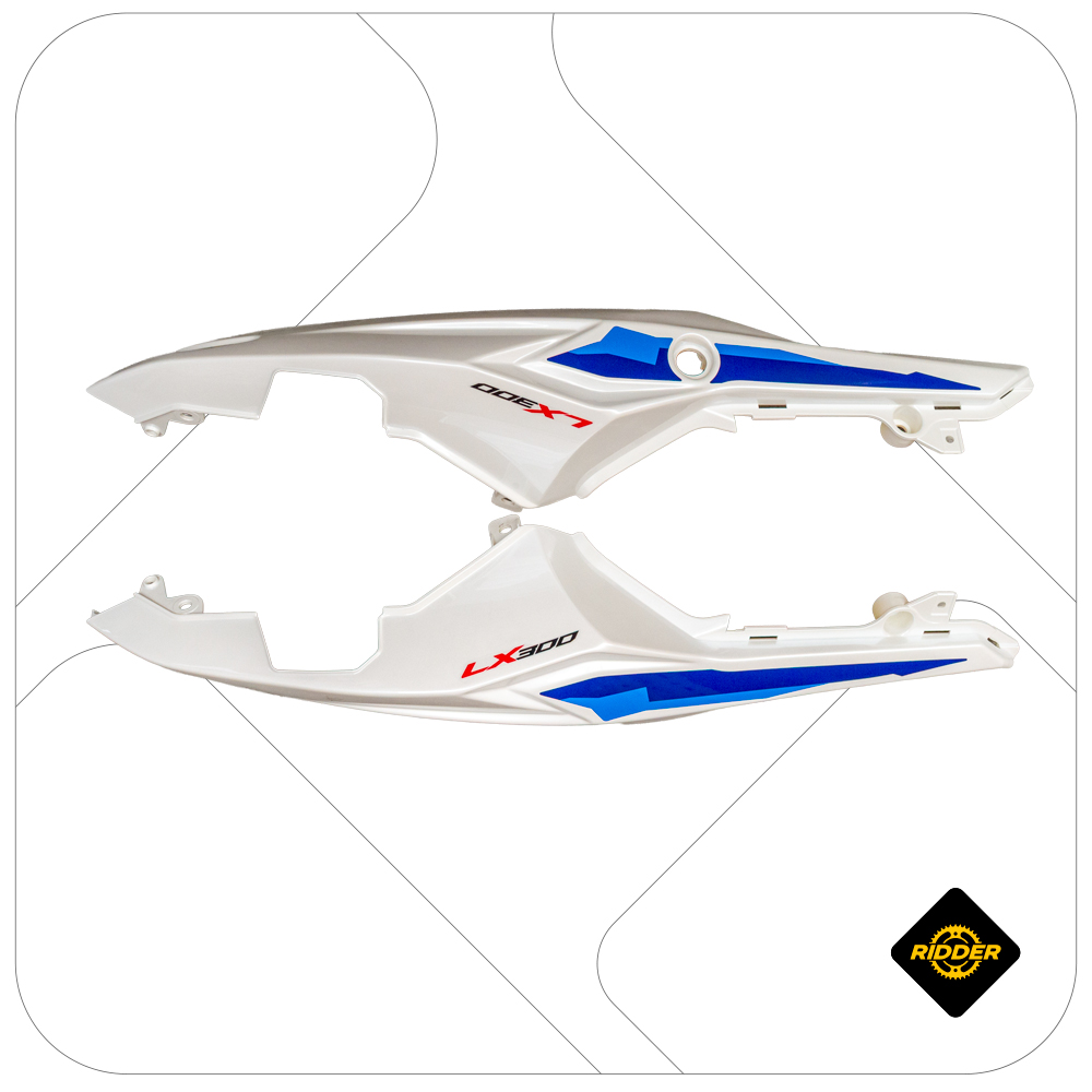 TAPAS POSTERIORES GP300RR BLANCO PAR
