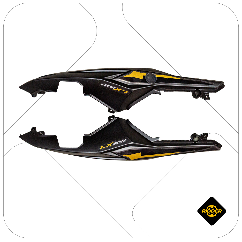 TAPAS POSTERIORES GP300RR NEGRO PAR 