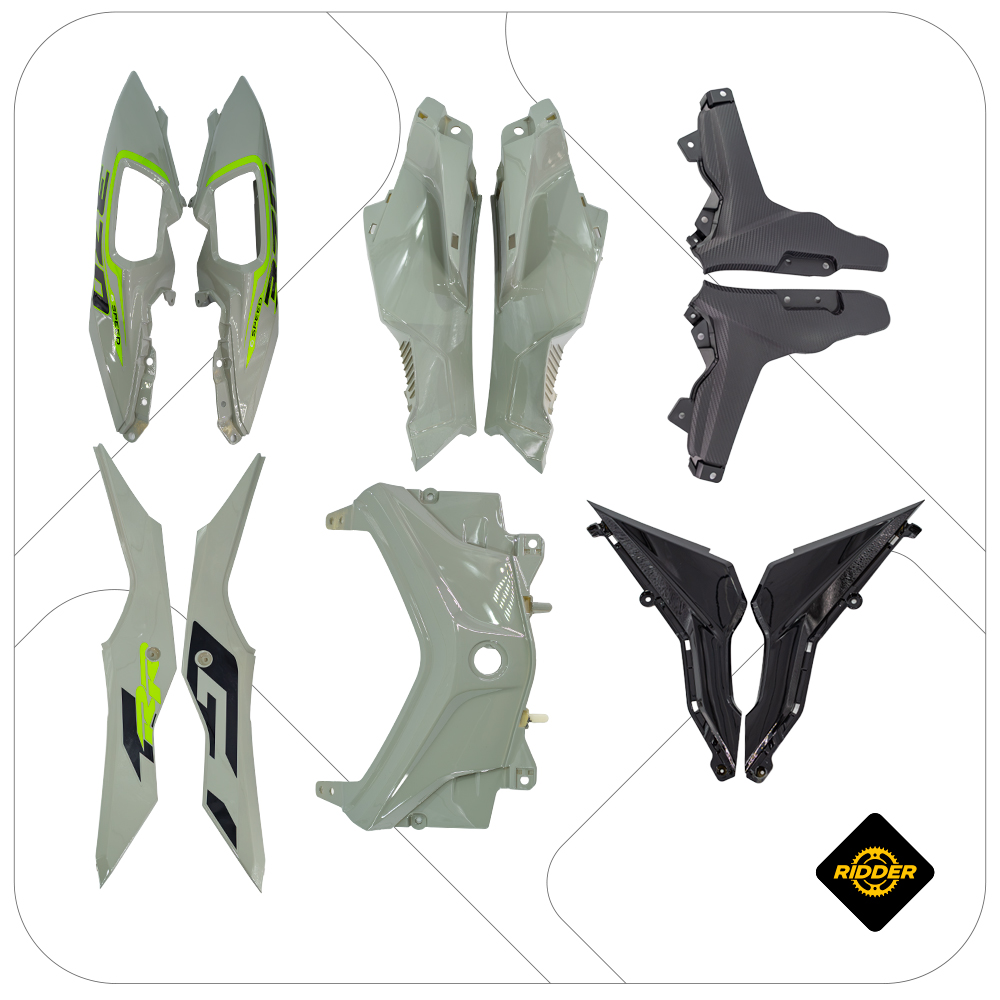 TAPAS POSTERIOR KIT GP1RR 370 GRIS VERDE