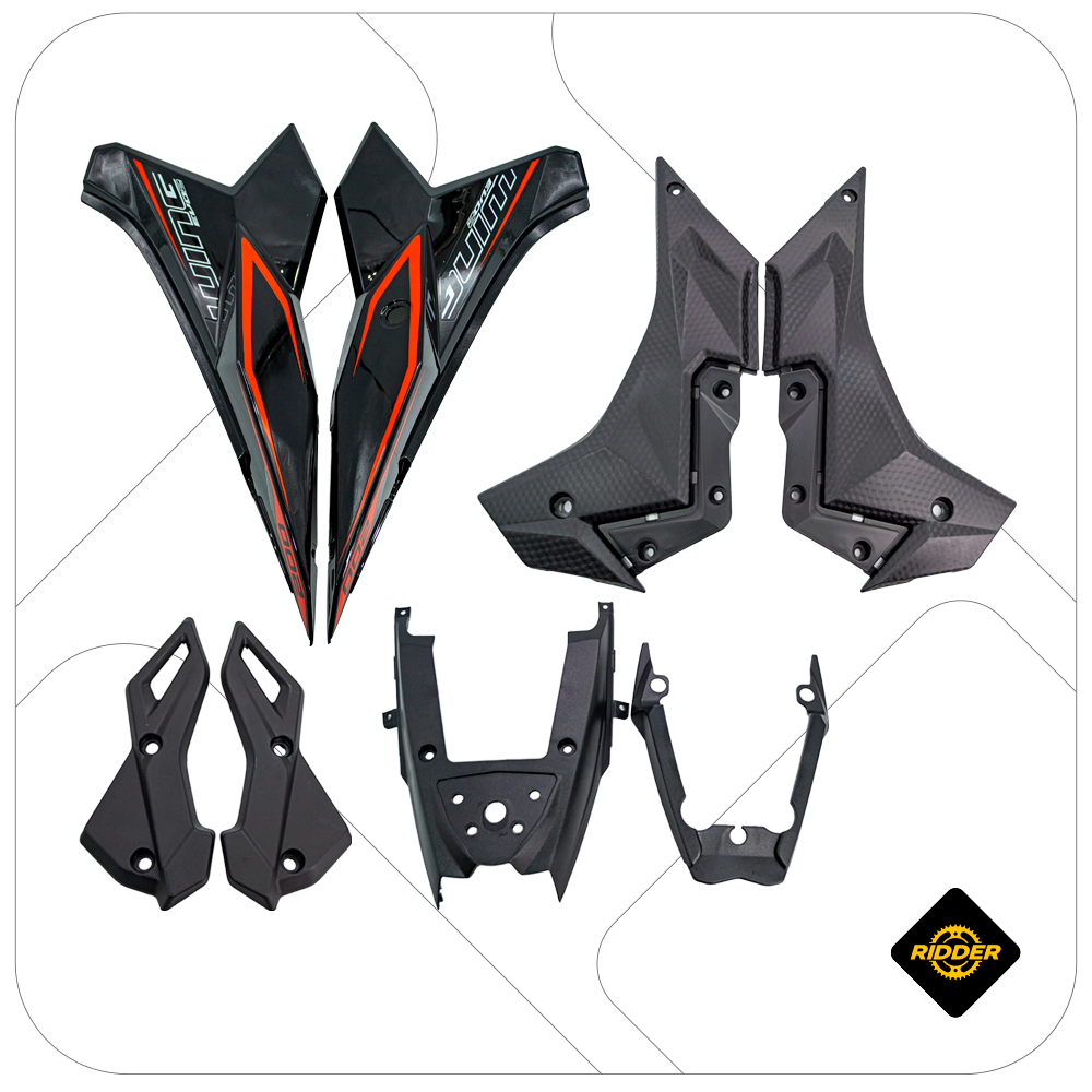 TAPAS POSTERIORES KIT WING EVO 2(23-24)/VENOM/CR3MAX  ROJO