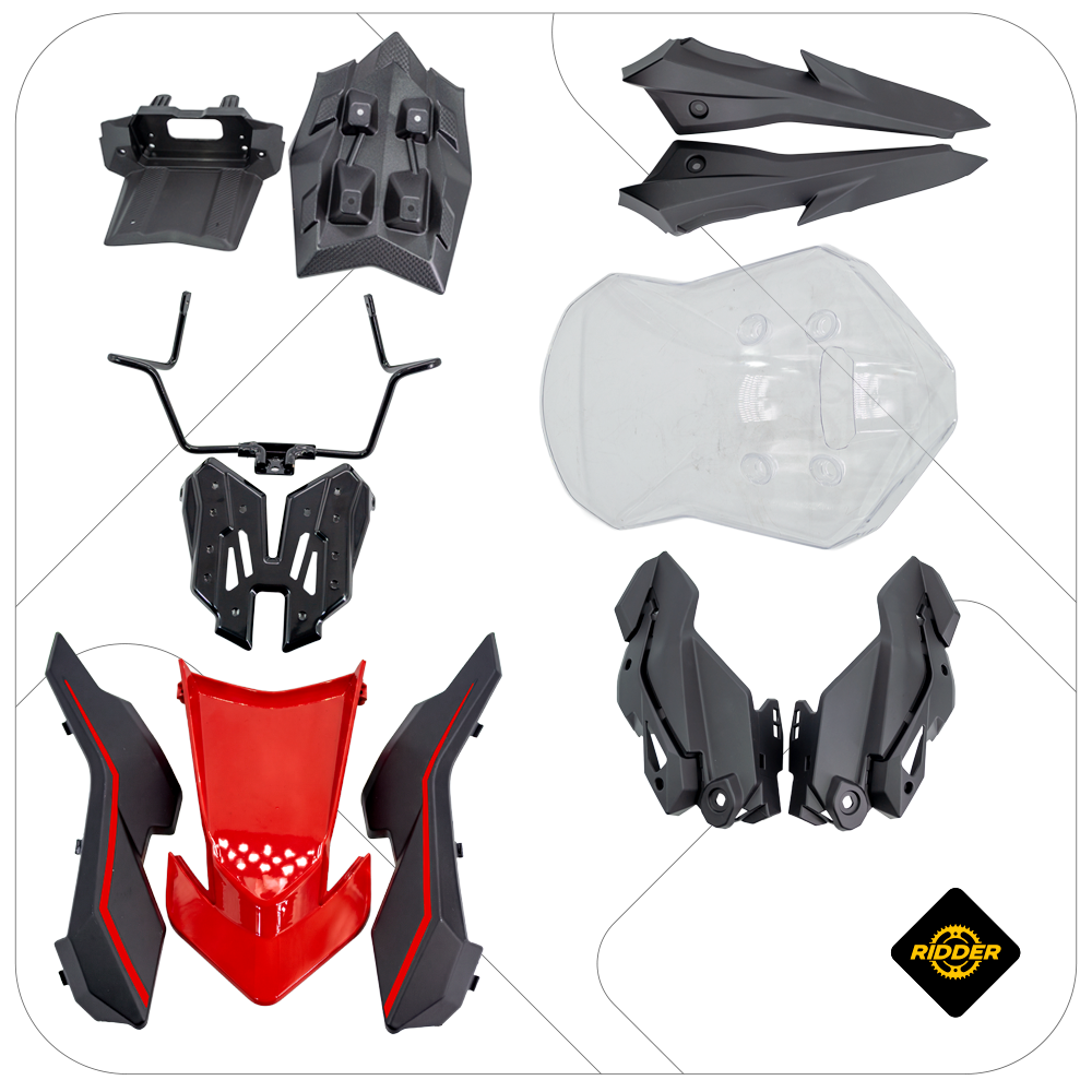 MASCARILLA COMPLETA ADV300 GRIS/ROJO